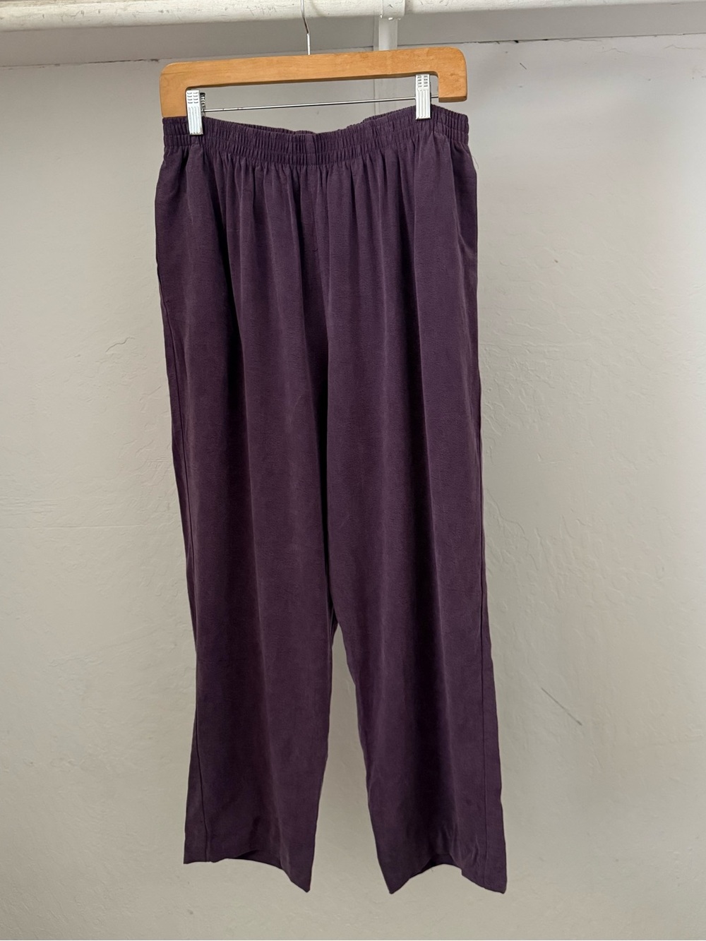 Bundle 3 for 50% off 1990s Dusty Purple Tencel Pull-On Pants - Shortened